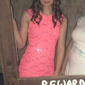 Hot Pink Banquet Dress